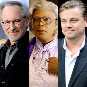 Steven Spielberg, Tyler Perry, Leo DiCaprio Steven Spielberg, Tyler Perry, Leo DiCaprio